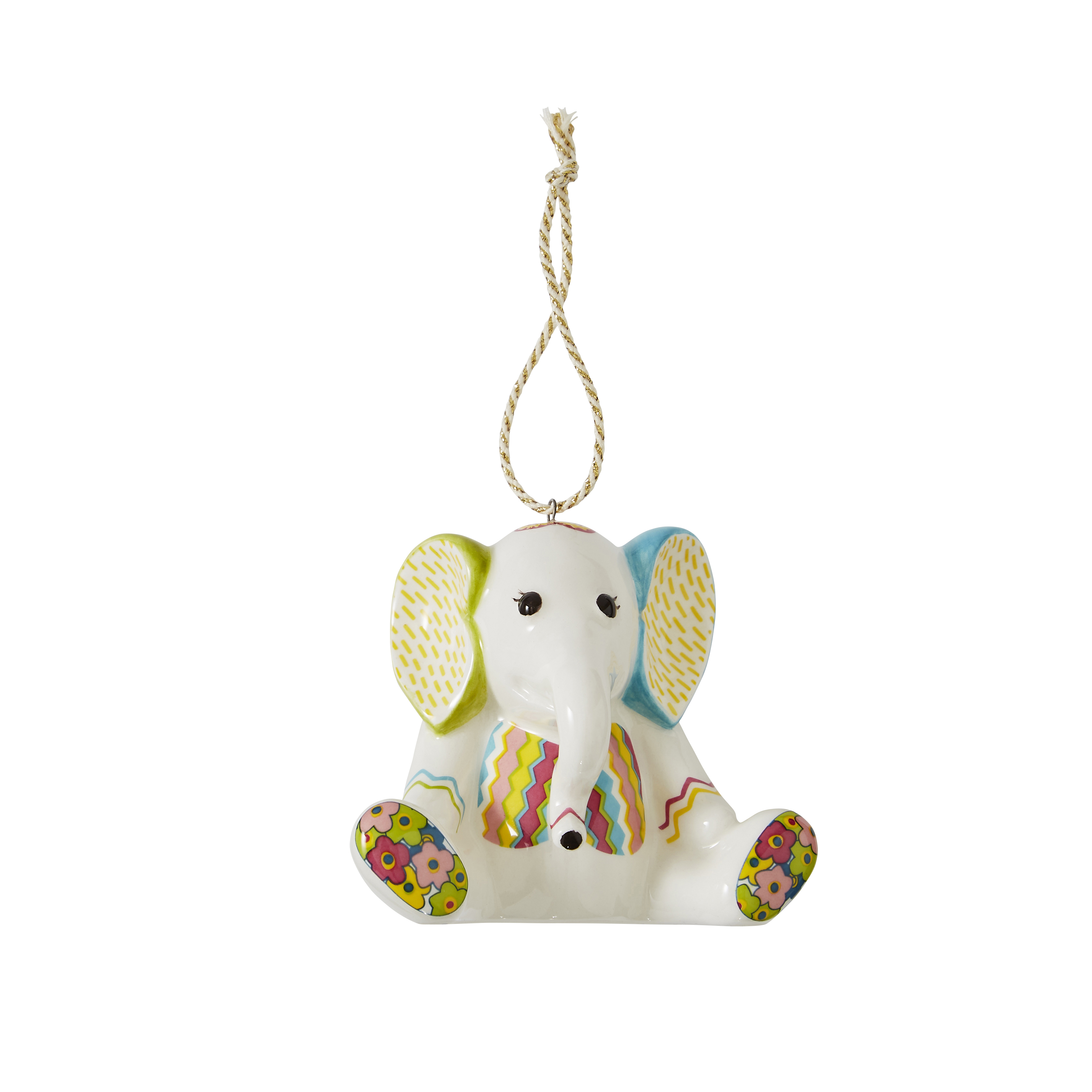 Jambo Elephant Patchwork Ornament image number null